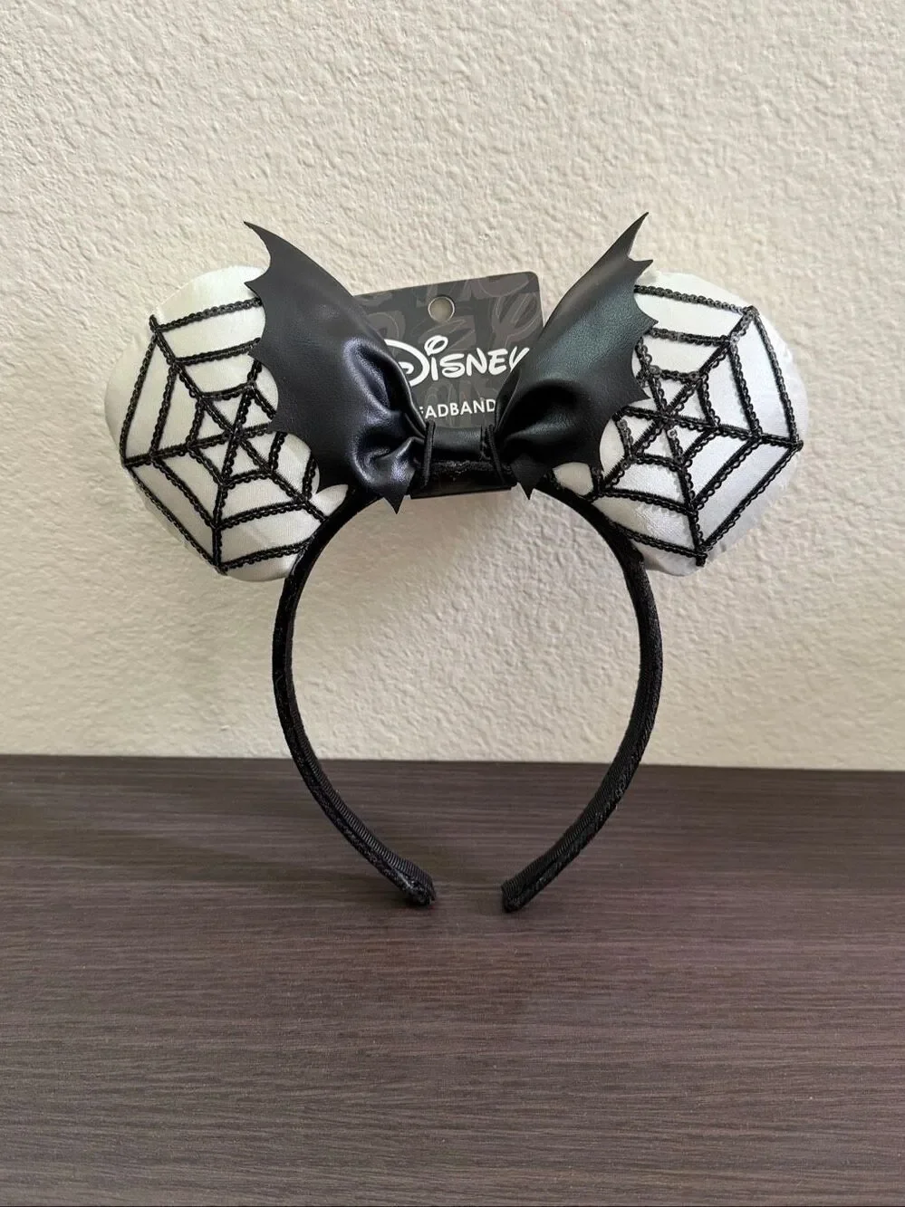 Disney Minnie Mouse Sequins Spiderweb Ears Headband
